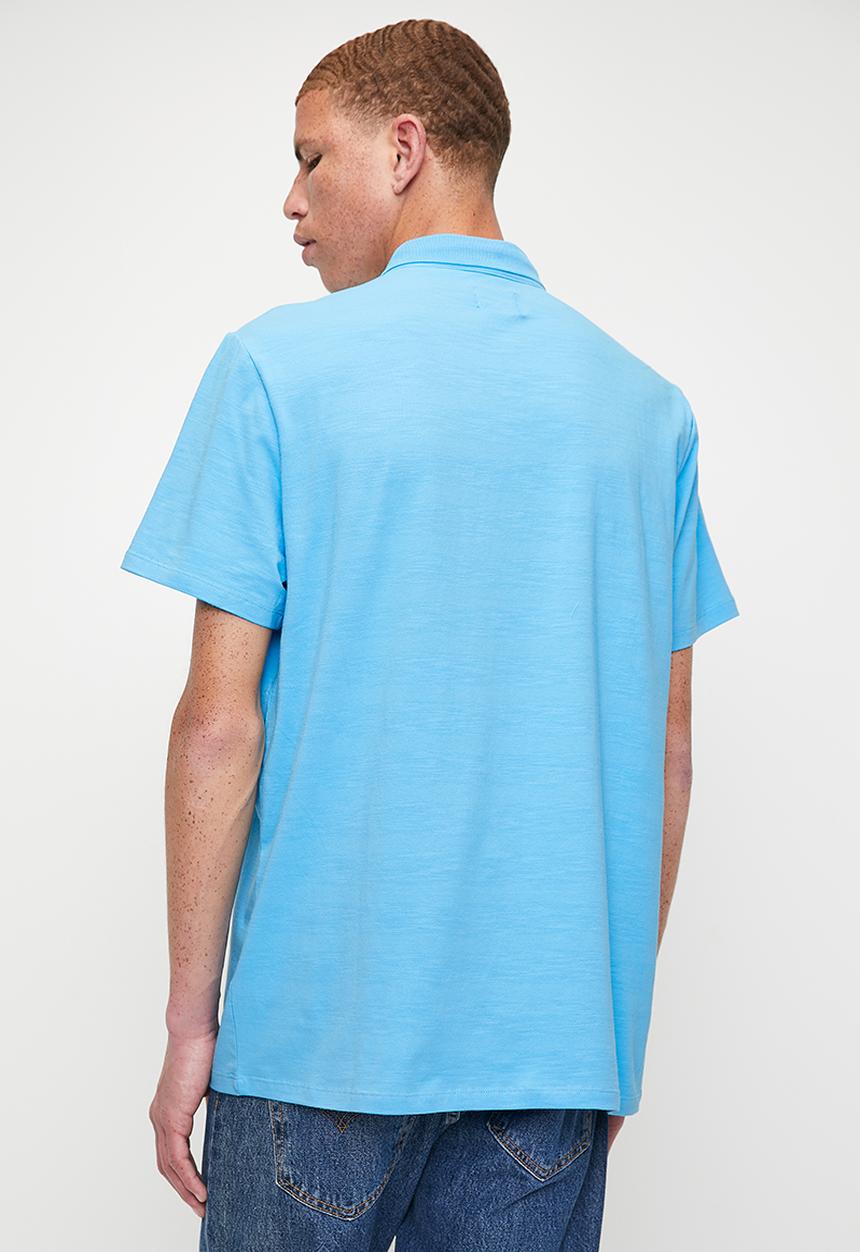 GUESS - Ss Es Eli G Patch Washed Polo - Blu