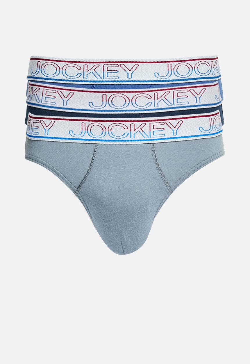 Jockey - 3 PK Plain New Gen Jockey Brief - Blue