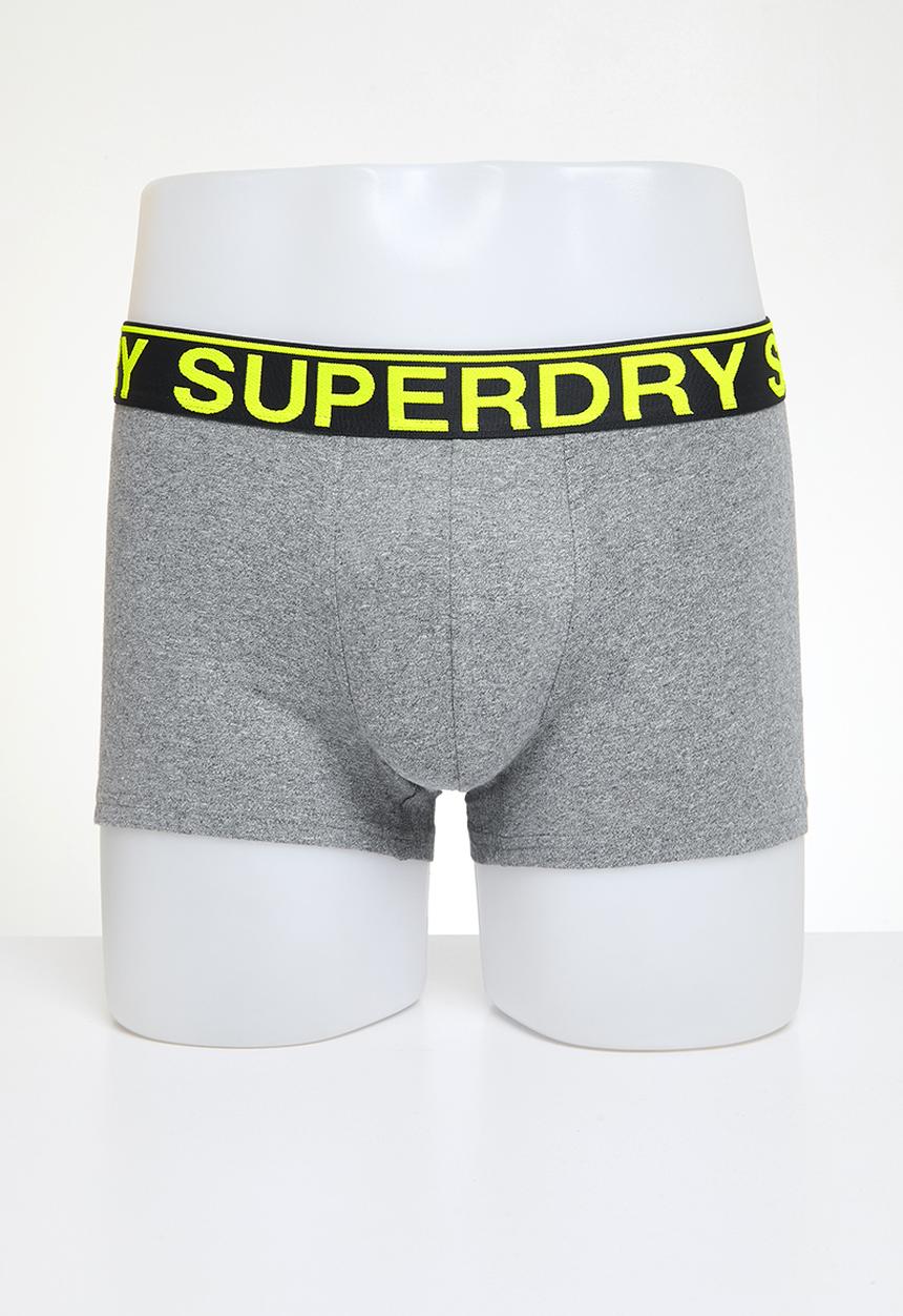 Superdry. - Trunk Triple Pack - Karst Black Mega Grit/NOOS Grey Marl/Asphalt Grey
