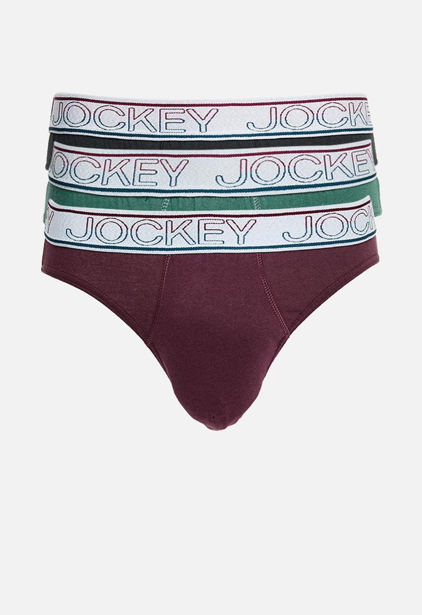 Jockey - 3 PK Plain New Gen Jockey Brief  - Multi