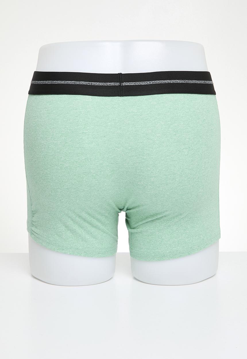 Superdry. - Boxer triple pack - Raven Black Marl/Buck Green Marl/Fresh Green Marl