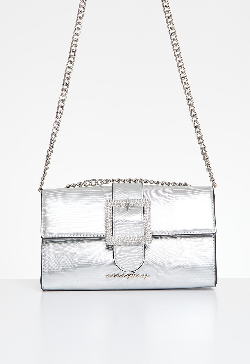 SISSY BOY - Buckle crossbody - silver
