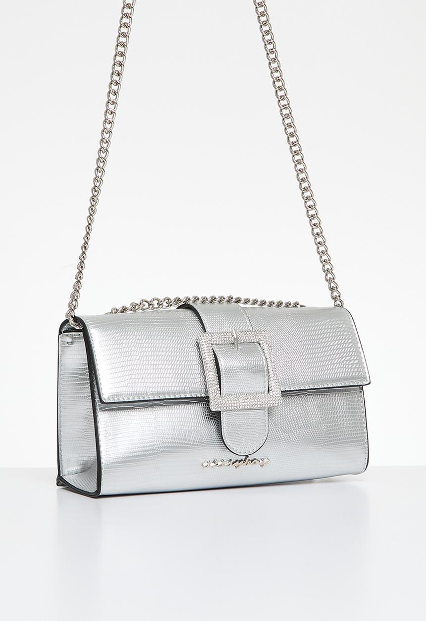 SISSY BOY - Buckle crossbody - silver