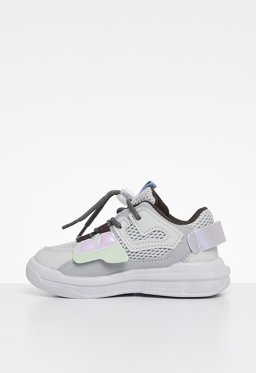 Pop Candy - Swivel lace up sneakers - grey