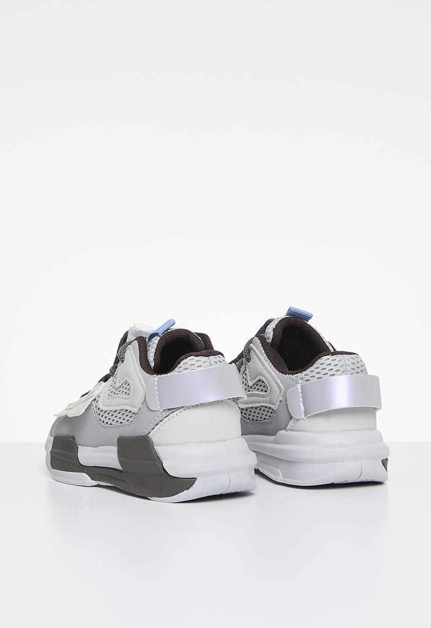 Pop Candy - Swivel lace up sneakers - grey