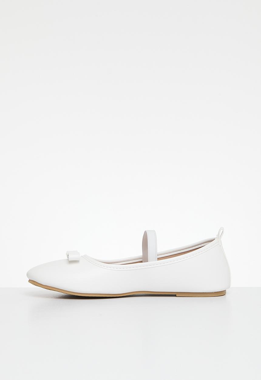 Pop Candy - Bow decor pumps - white