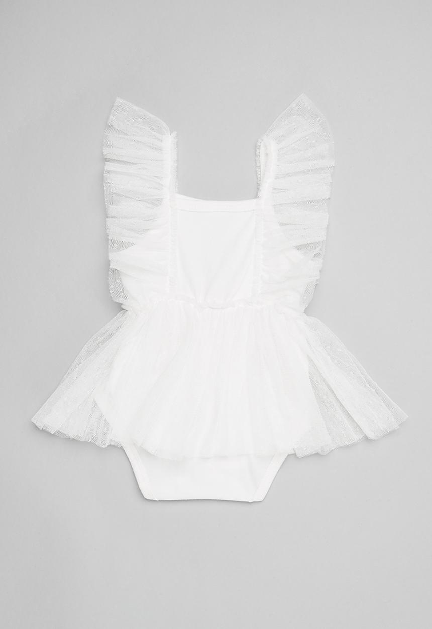 Pop Candy - Frill dress - white
