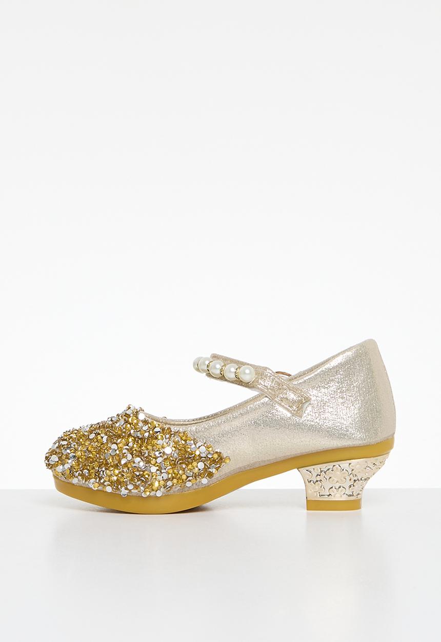 Pop Candy - Sequined kitten heels - gold