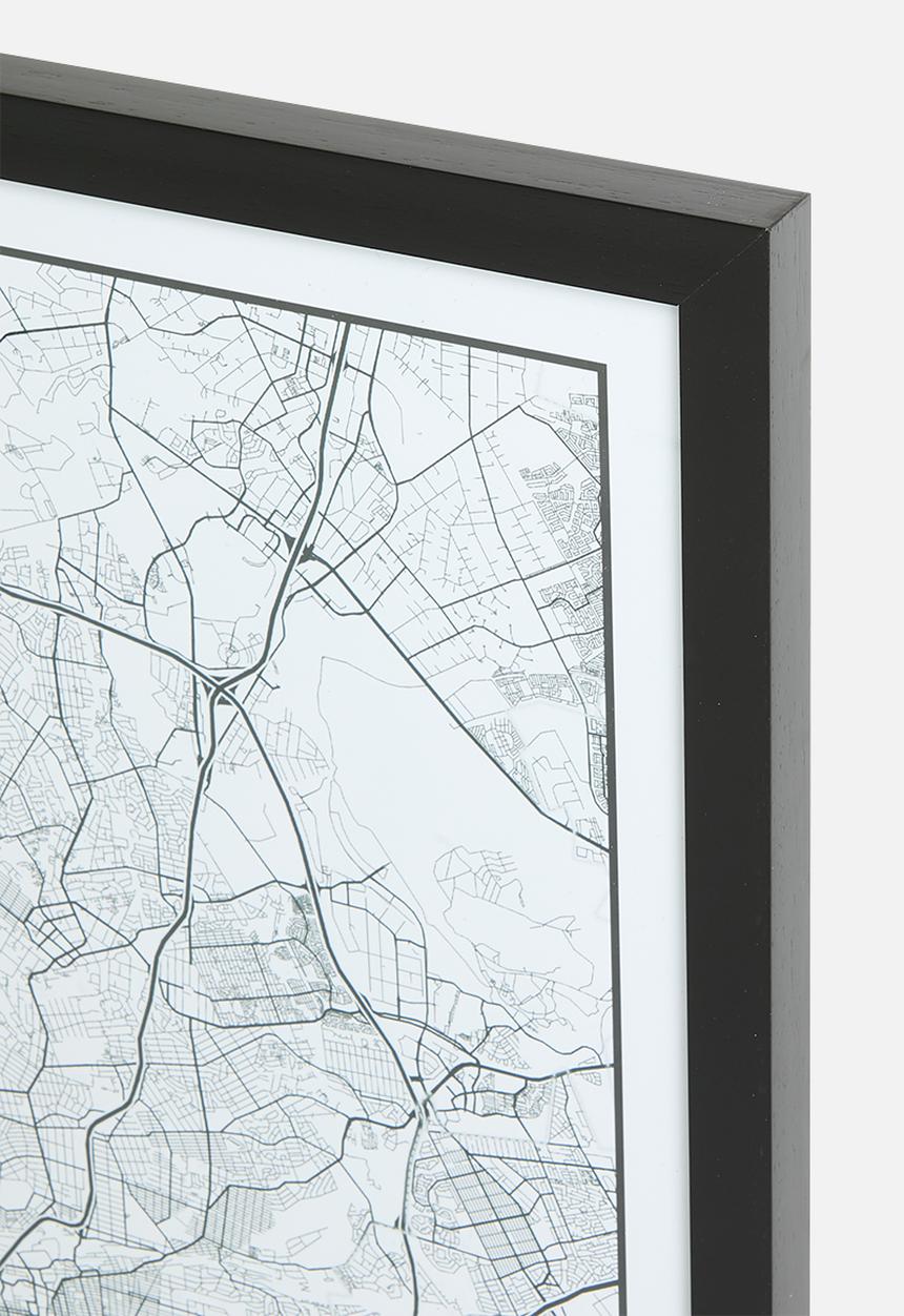 MJ Design Studio - Johannesburg City Map Wall Art
