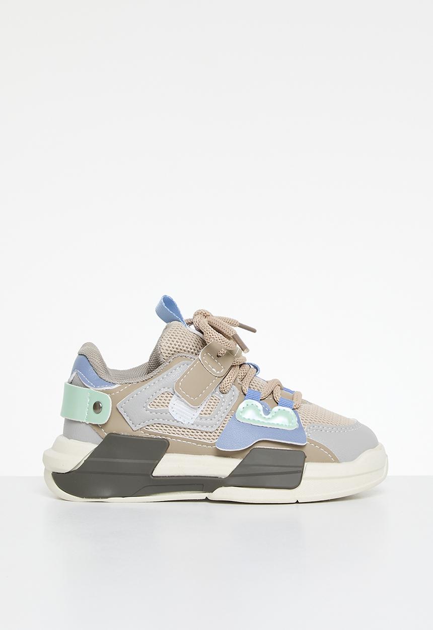 Pop Candy - Colour block lace up sneakers - multi