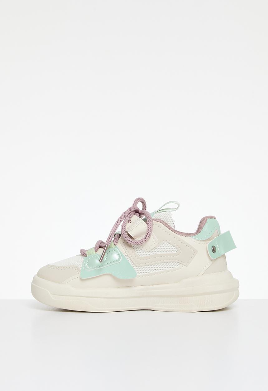 Pop Candy - Colour block lace up sneakers - multi3