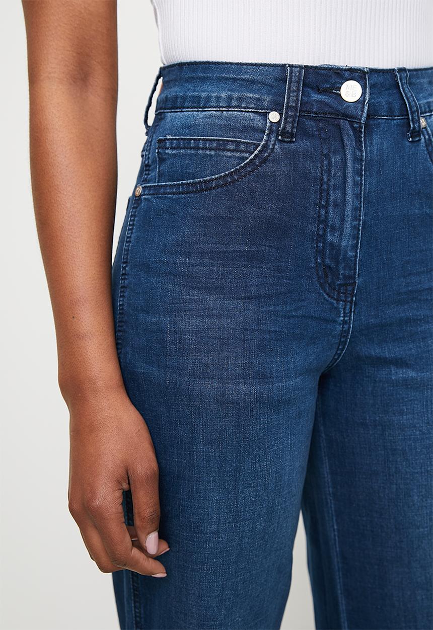 Me&B - Straight Leg Jeans with turn up - Blue