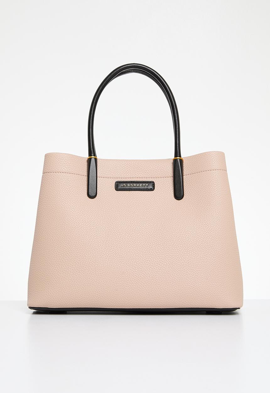 Jo Borkett - Olivia shopper tote - black & neutral