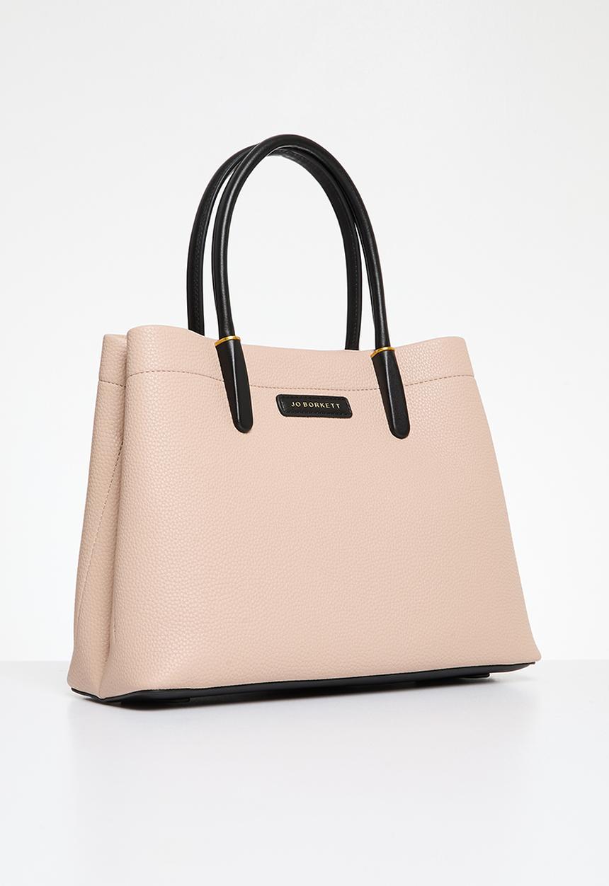 Jo Borkett - Olivia shopper tote - black & neutral