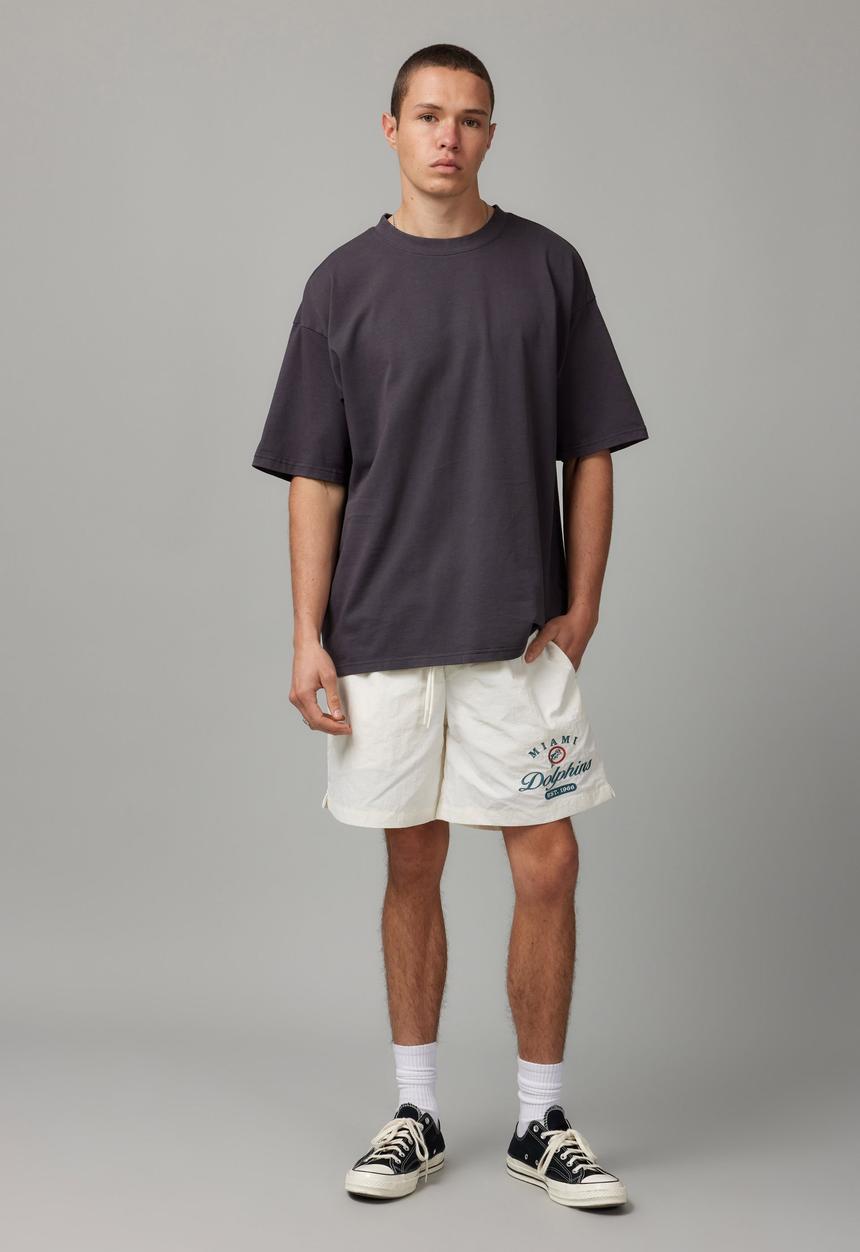 Factorie - Nfl Street Short - Lcn Nfl Eggshell Embroidery/Dolphins