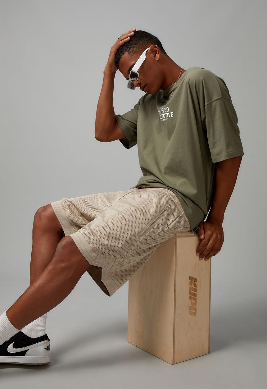 Factorie - Basketball Short - Beige