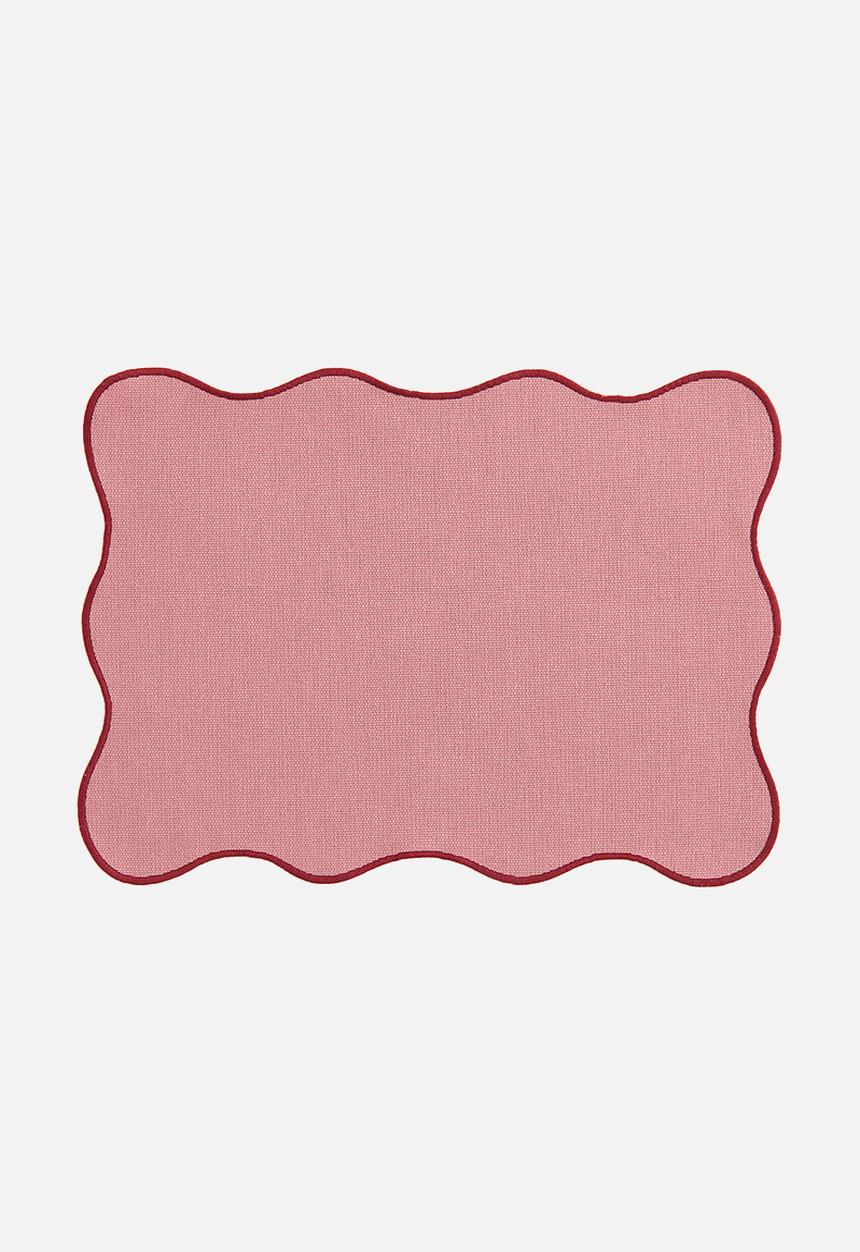 H&M - Scallop-edged place mat - pink,multi