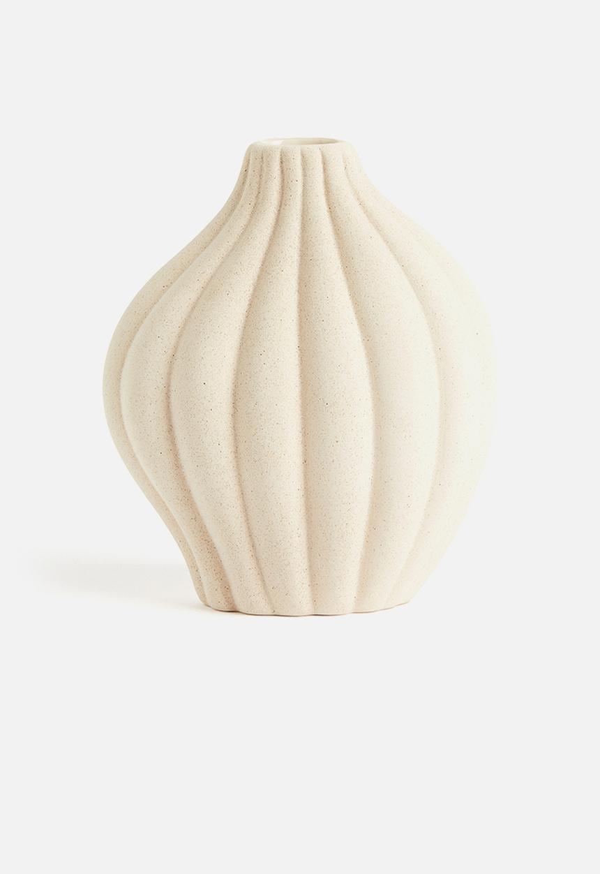 H&M - Stoneware vase - white