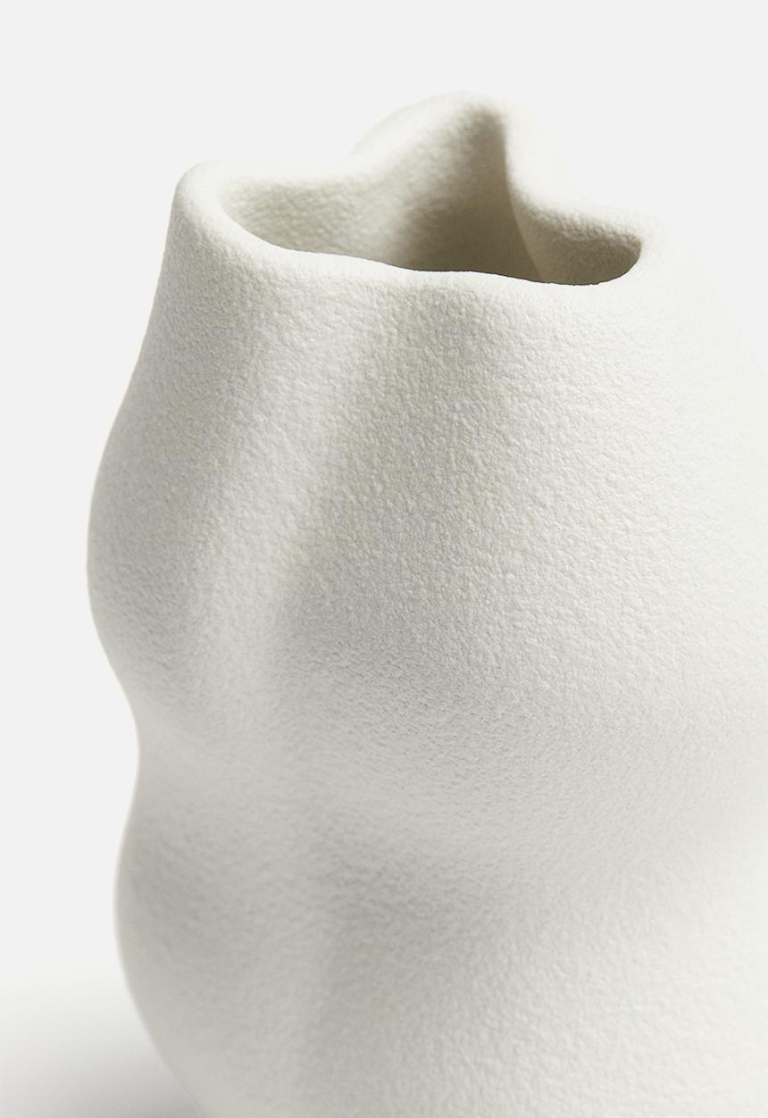 H&M - Stoneware mini vase - white