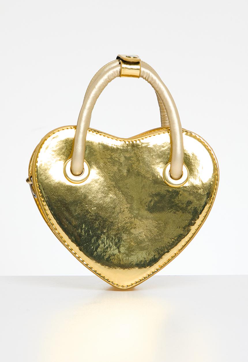 Superbalist - Heart shape crossbody bag - gold