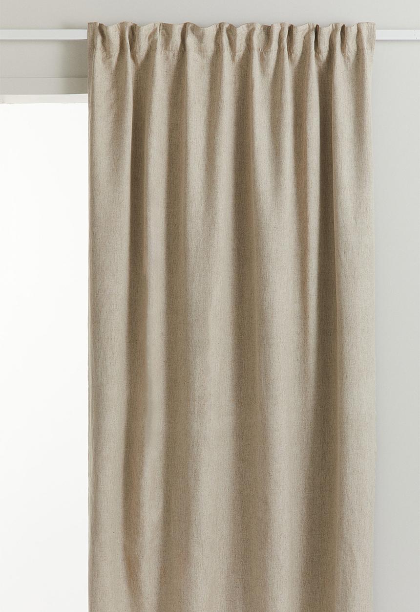 H&M - 2-pack blackout lyocell-blend curtains - beige