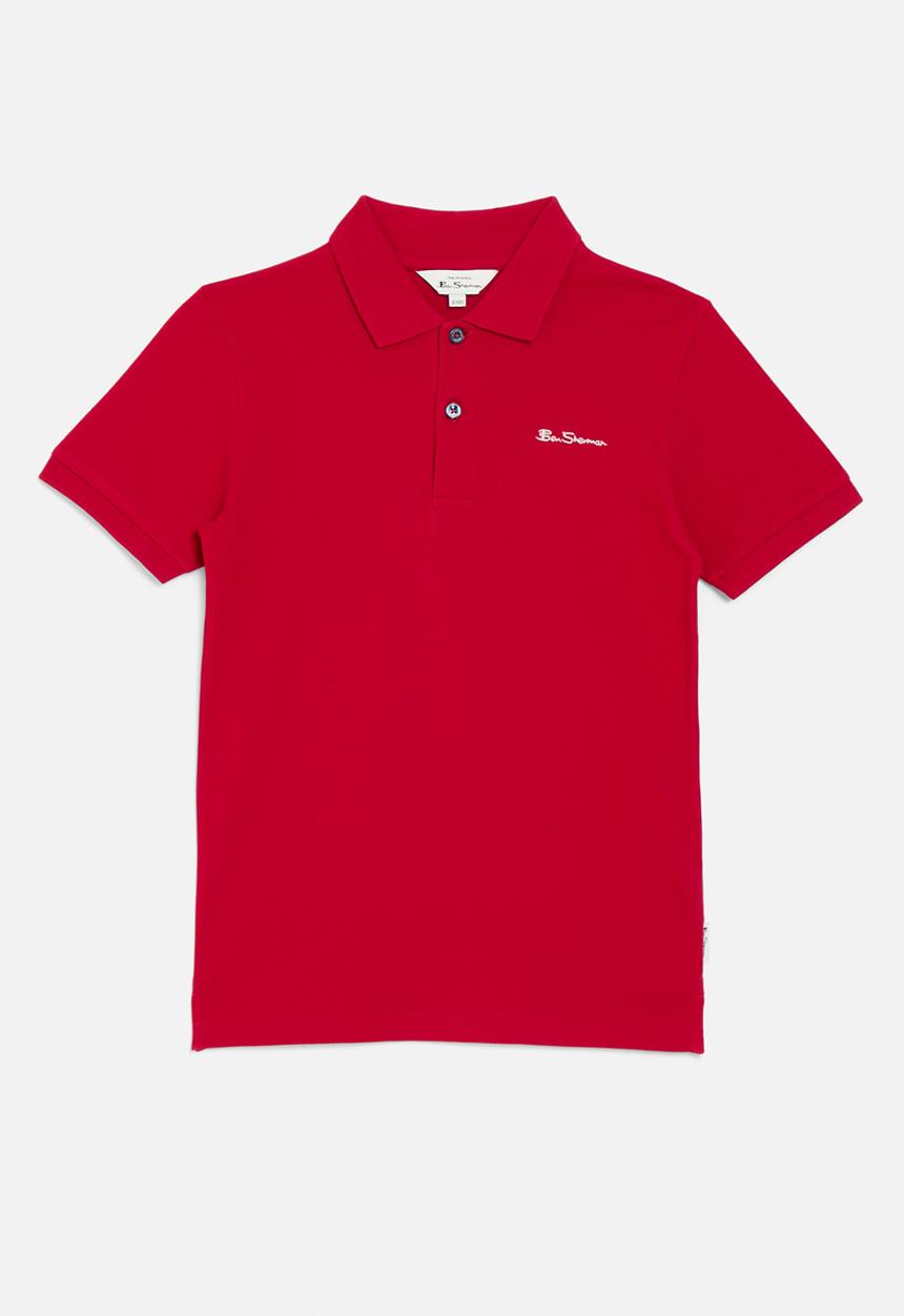 Ben Sherman - Boys short sleeve polo - red