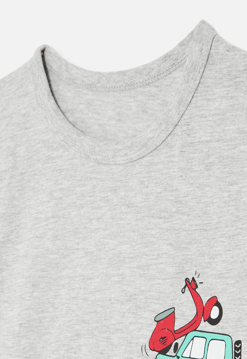 Pop Candy - Printed tee - grey