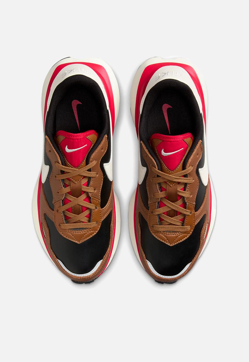 W nike phoenix waffle lth - lt british tan/phantom-black-fire red