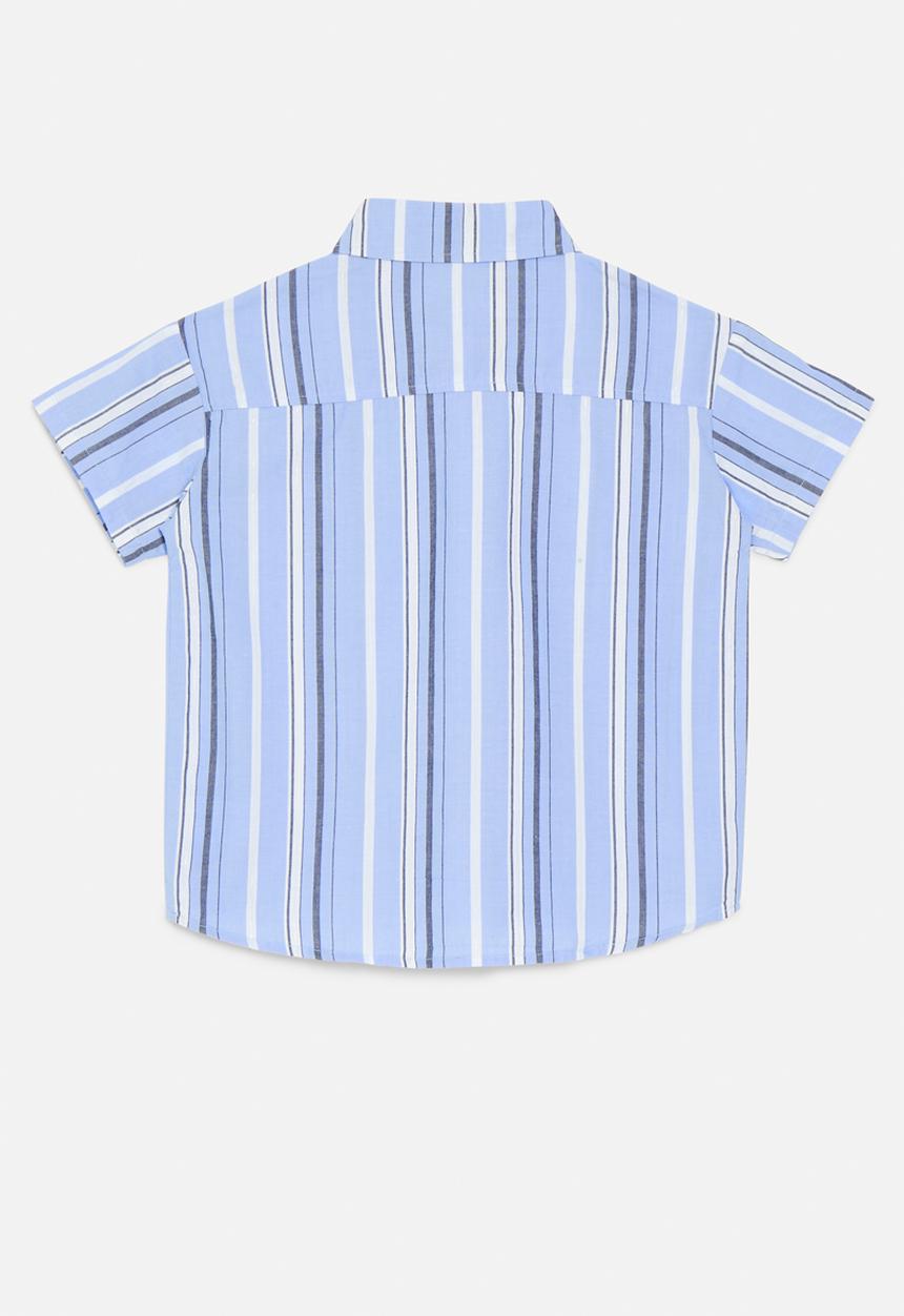 Pop Candy - Striped shirt - blue & white