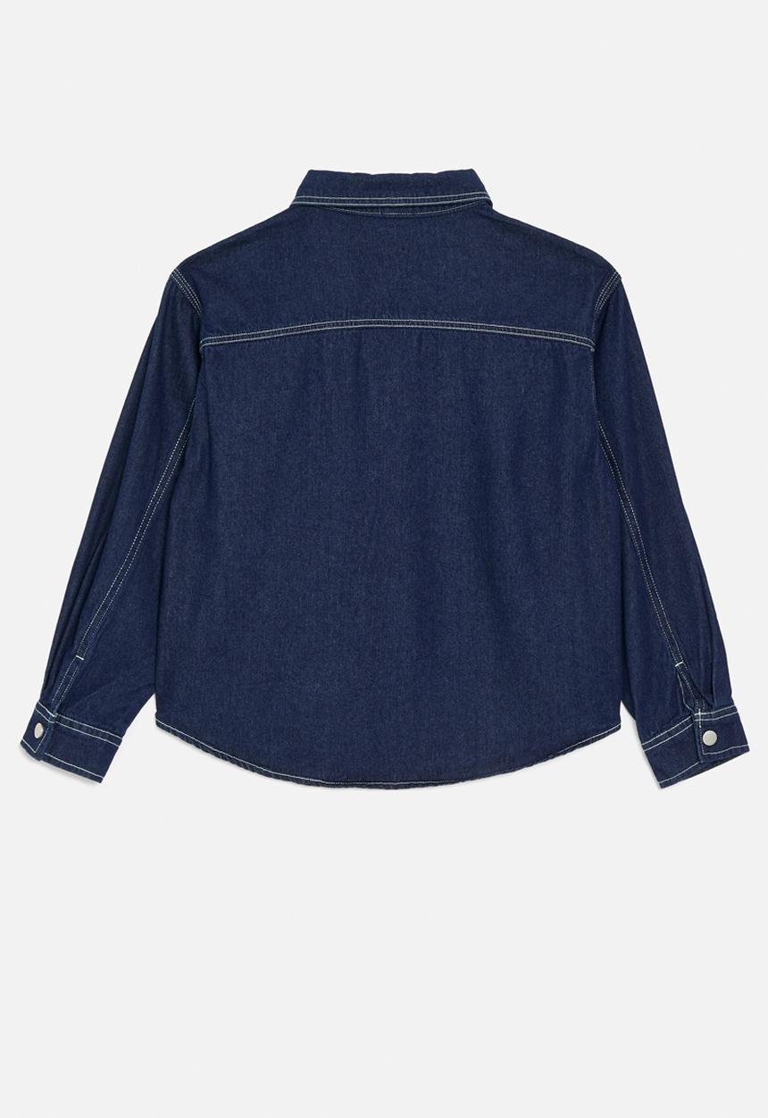 Pop Candy - Denim overshirt - dark blue