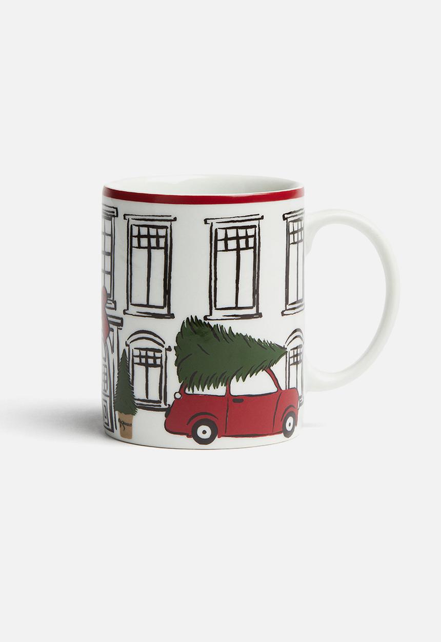 H&M - Printed porcelain mug - white,multi