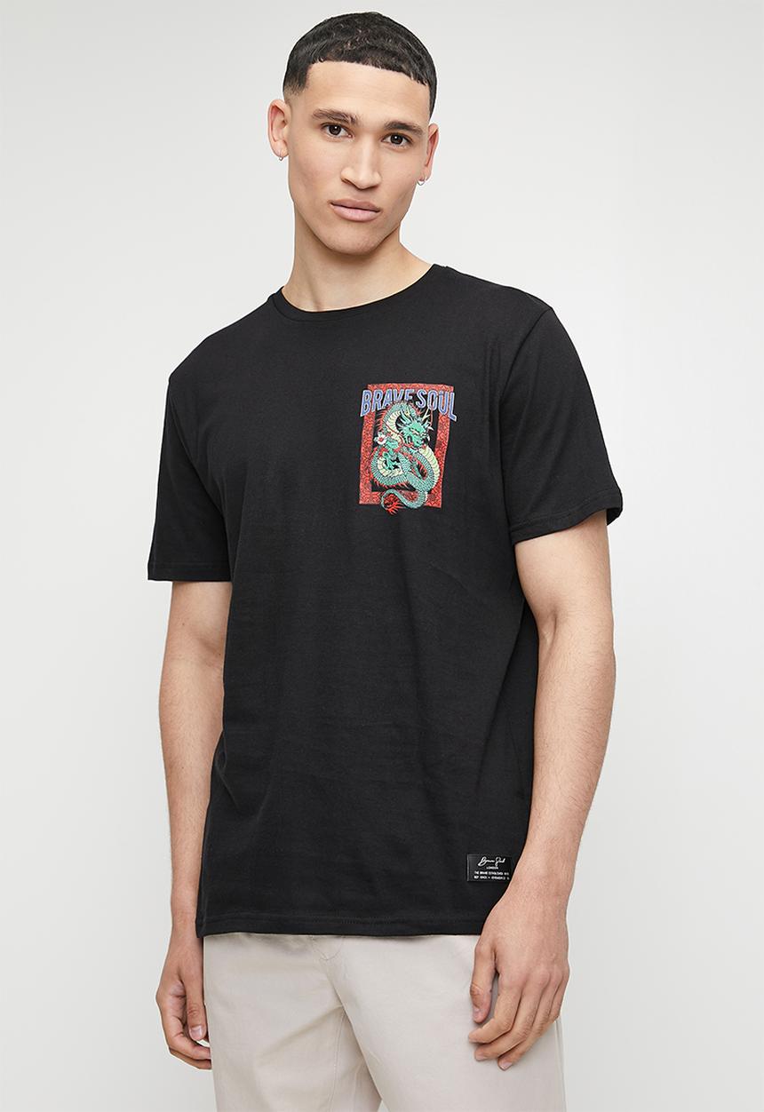 Brave Soul - T-Shirt - Jet Black
