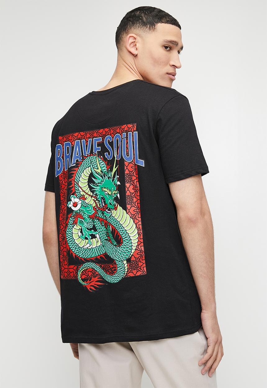 Brave Soul - T-Shirt - Jet Black