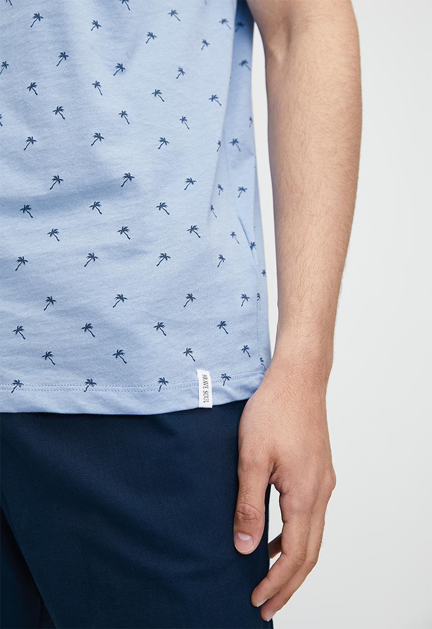 Brave Soul - T-Shirt - Cloud Blue