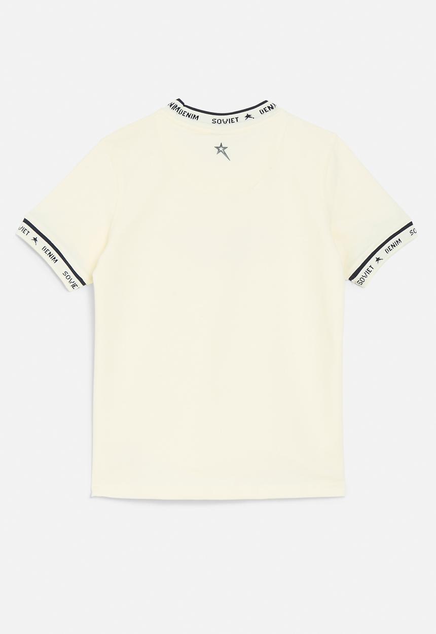 SOVIET - Boys crew neck tee - cream