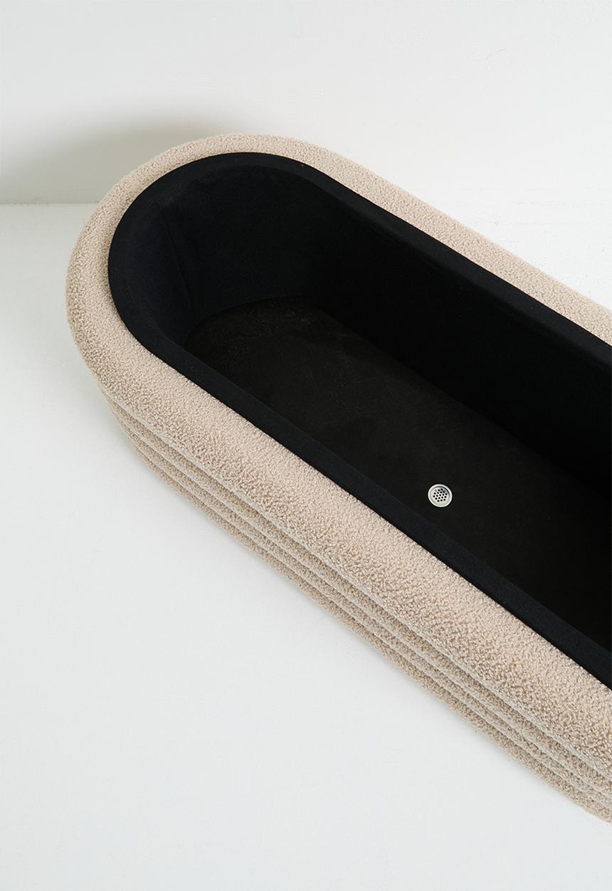 Sixth Floor - Parker storage ottoman - Caramel boucle