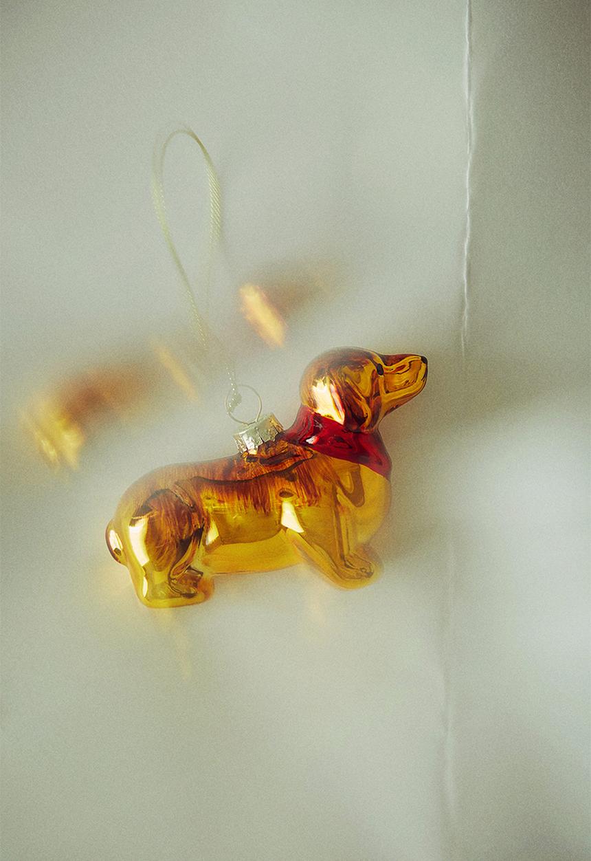 H&M - Christmas decoration - gold-coloured dog