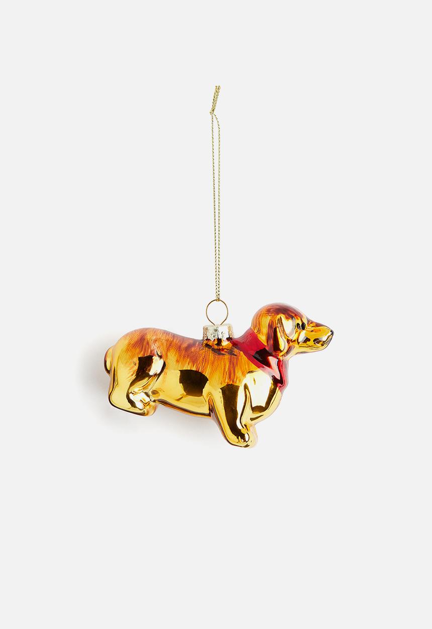 H&M - Christmas decoration - gold-coloured dog