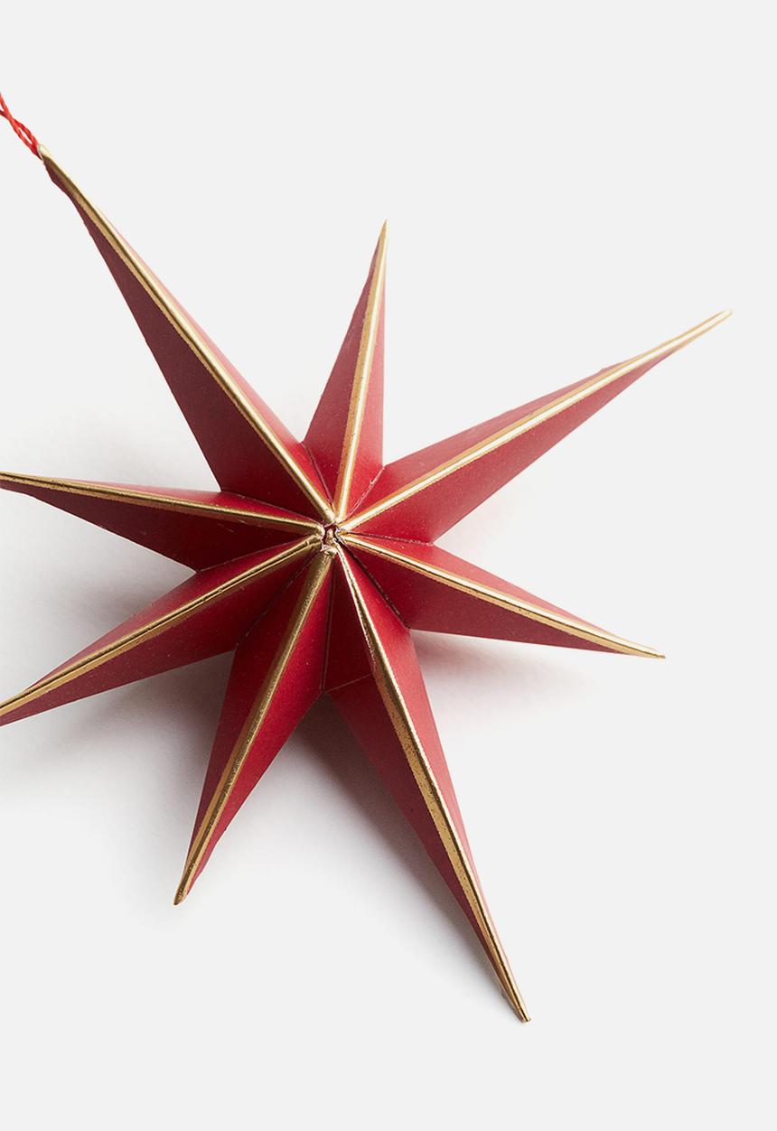 H&M - Paper christmas tree decoration - red