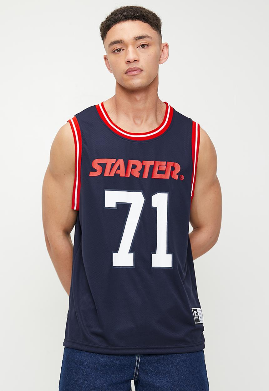 Starter - Starter luke basketball mesh vest - sodalite blue & red