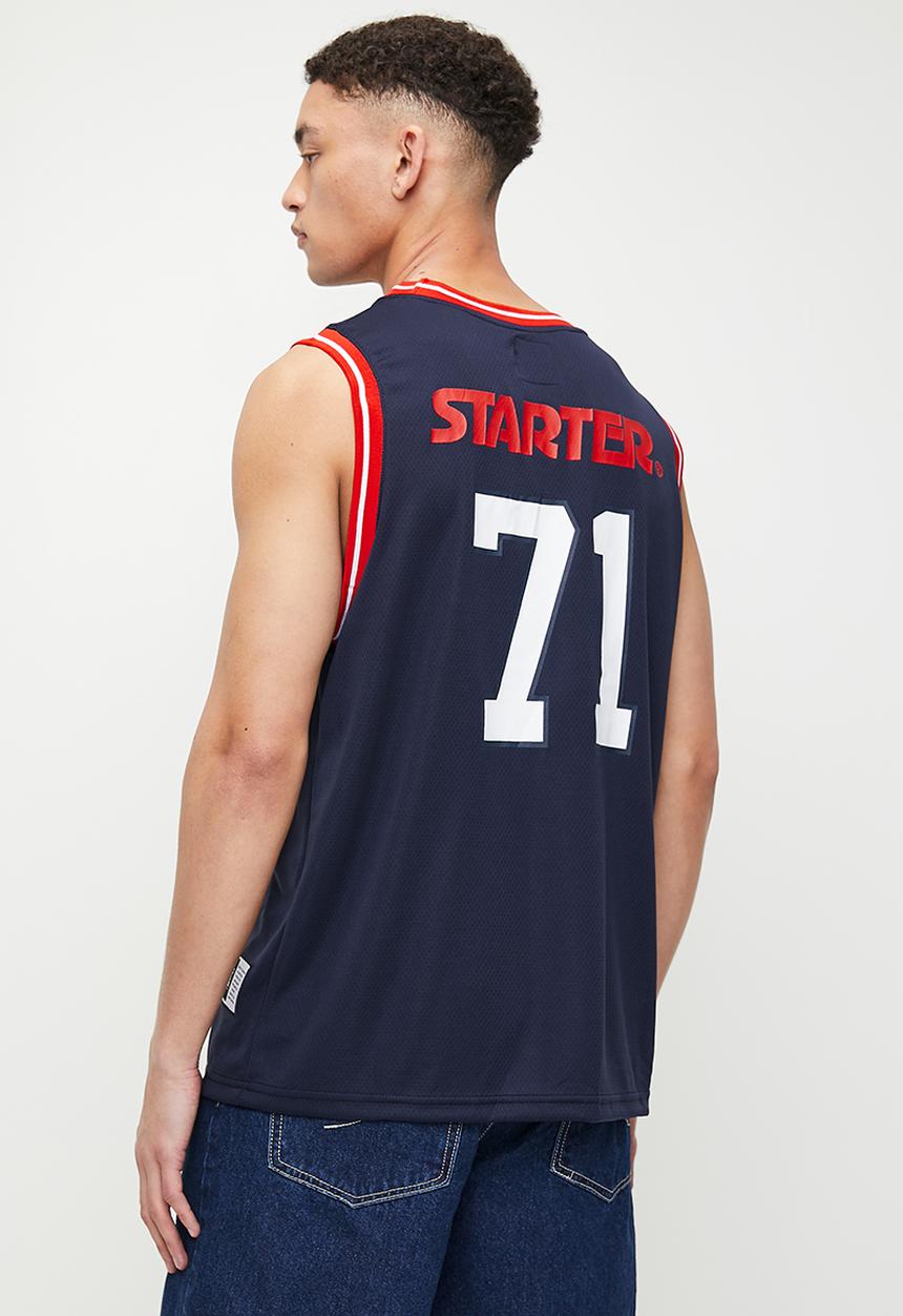 Starter - Starter luke basketball mesh vest - sodalite blue & red