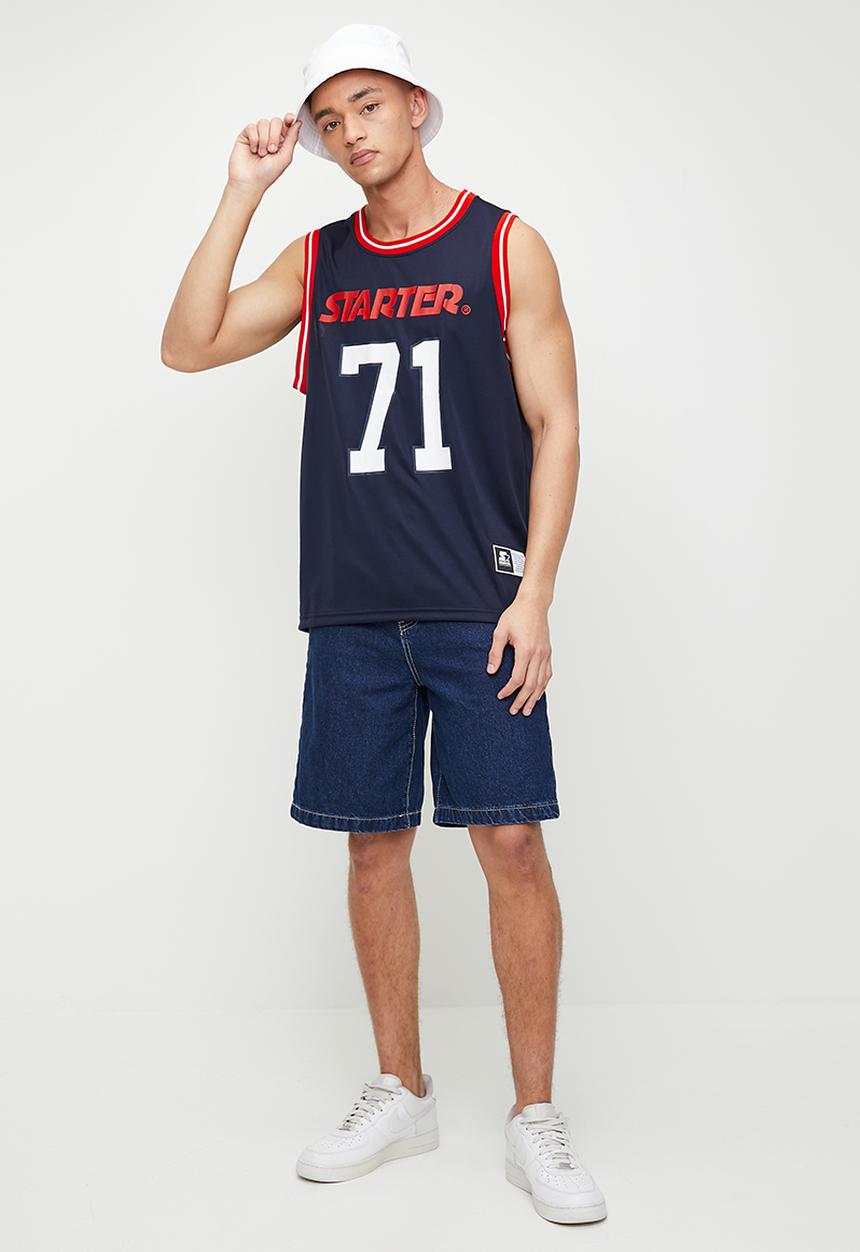 Starter - Starter luke basketball mesh vest - sodalite blue & red