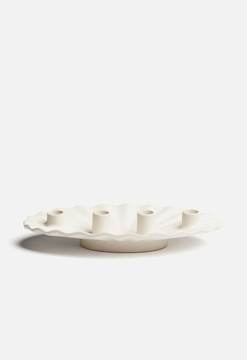 H&M - Stoneware advent candelabra - white