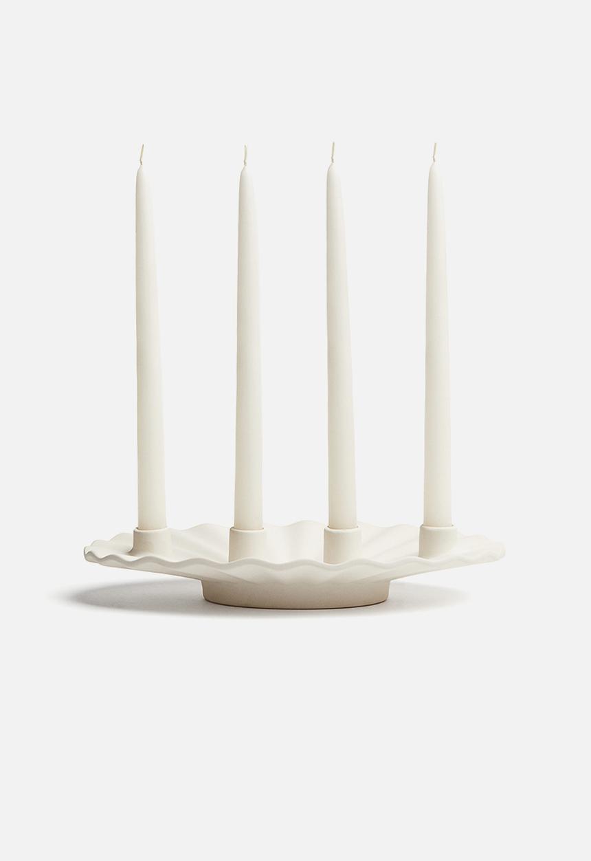 H&M - Stoneware advent candelabra - white