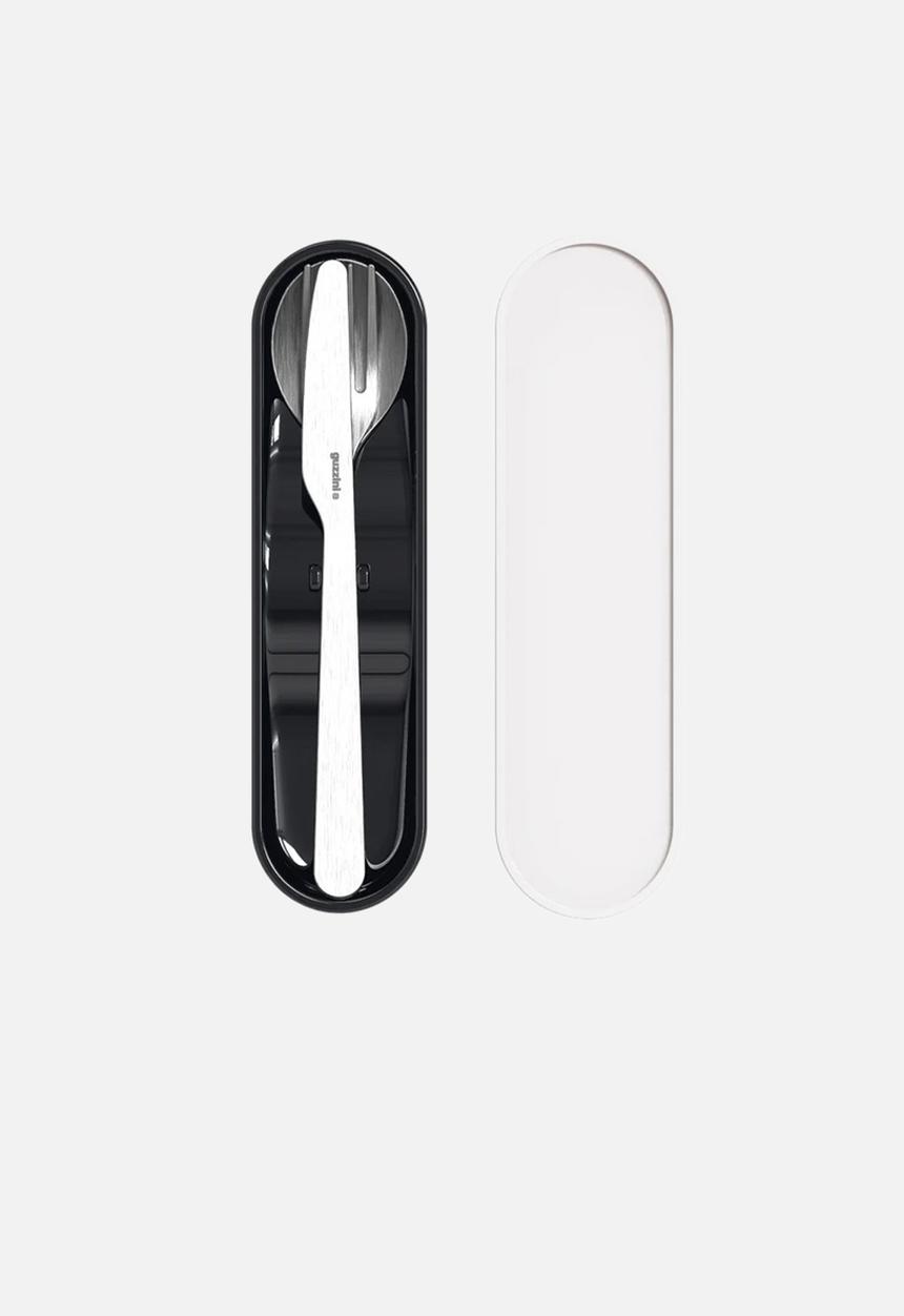 Guzzini - Store & Go travel cutlery set - White