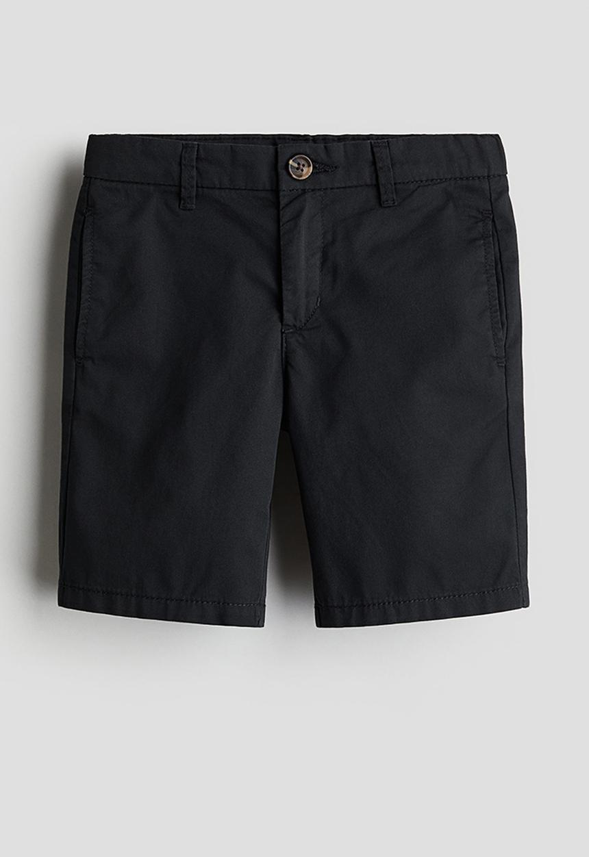 H&M - Cotton chino shorts - black