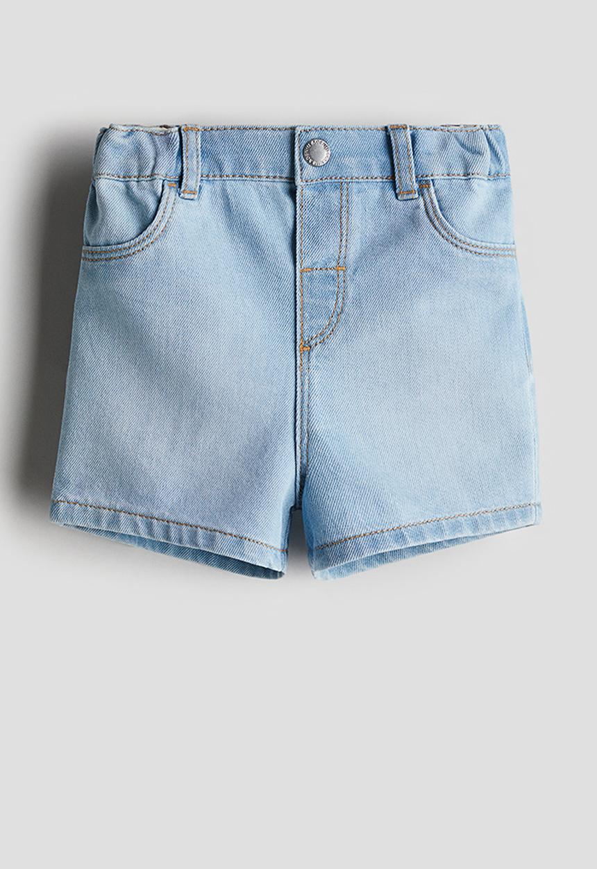 H&M - Denim shorts - light denim blue 