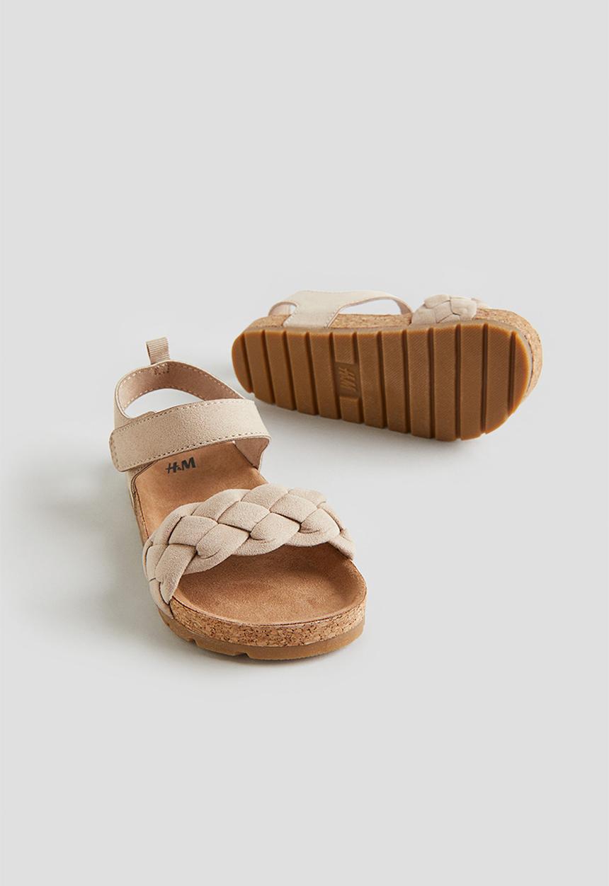 H&M - Ankle strap sandals - light mole