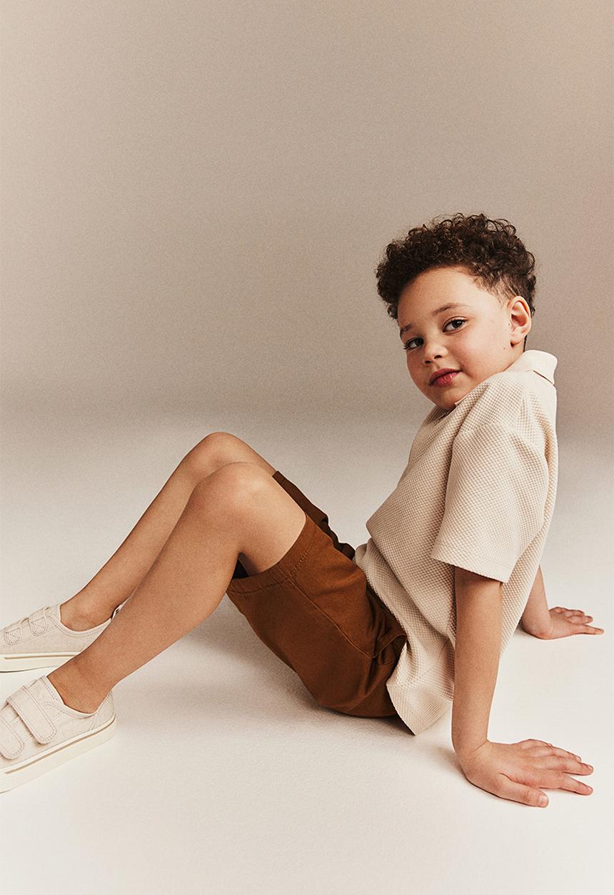H&M - Cotton chino shorts - brown