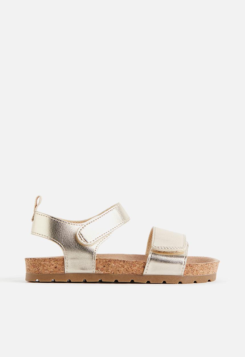 H&M - Ankle strap sandals - gold-coloured